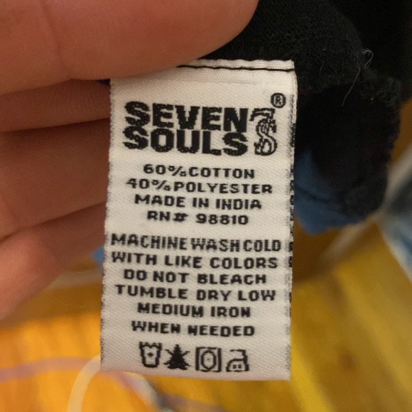 SEVEN SOULS “TAKE THE POWER BACK” BLACK AND YELLOW LONG SLEEVE TSHIRT!! - Picture 6 of 6